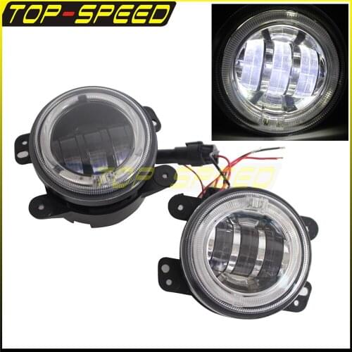 10-30V 5W x 6LED Headlights Assembly With DRL High Fog Light For Jeep 09-13 Dodge Journey 11-13 Dodge Charger 05-08 Dodge Magnum