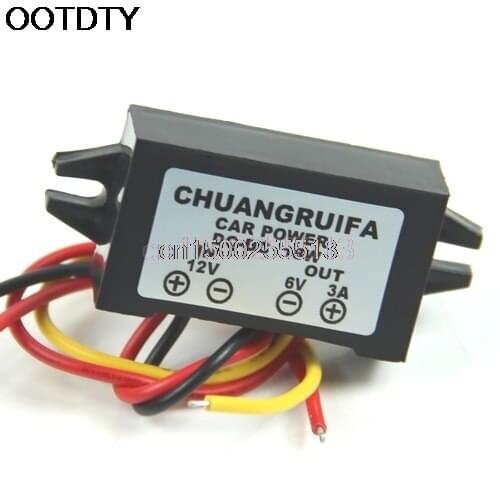 DC/DC Converter 12V Step Down To 6V 18W Max 3A Power Supply Waterproof