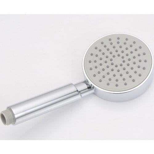 High Pressure Handheld Hand Shower Shower Head Water Saving Round ABS Chrome Booster Bath Shower