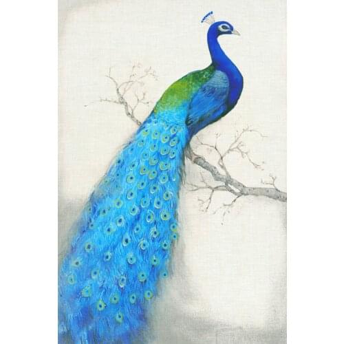 Blue Peacock 2016 New Year 3D DIY Diamond Painting Square Resin Diamond Cross Stitch Crystal Sets Decorative Diamond Embroidery
