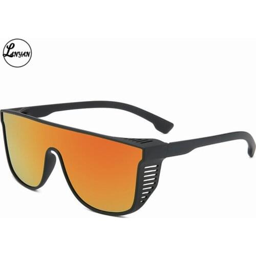 High quality steampunk sunglasses women men 2021 trending products blue black green orange gold quay oculos de sol feminino