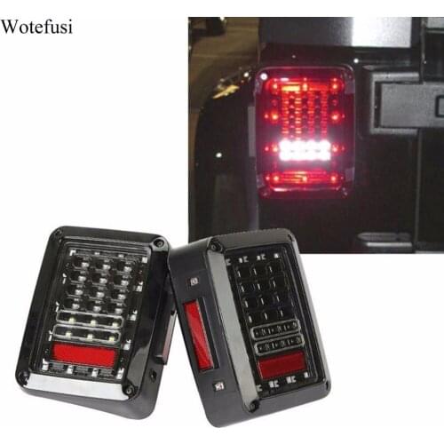 Wotefusi LED Brake Tail Lights Rear Signal Reverse Lamps For Jeep Wrangler JK 07 08 09 10 11 12 13 14 2015 [QPA199EU]