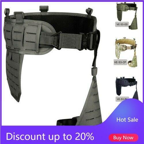 Tactical Molle Belt Girdle Waistband Waist Strap with Leg Drop Platform Rigs