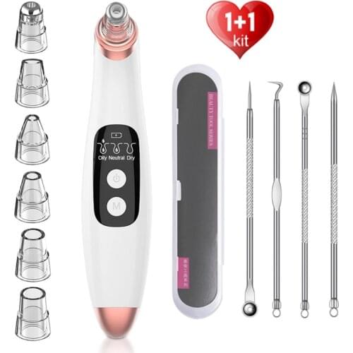 Electric Facial Pore Cleaner Exfoliator Face Blackhead Remover Acne Black Spot Vacuum Cleansing Suction Machin Nano Instrument