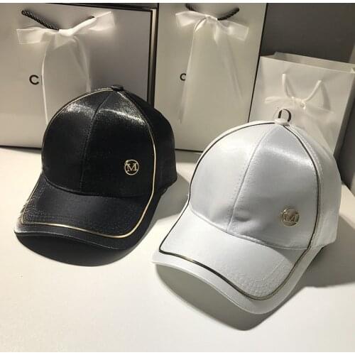 Spring Summer Baseball Cap Adorable Sun Caps Fishing Hat for Men Women Unisex-Teens Black White Hip Hop Hats