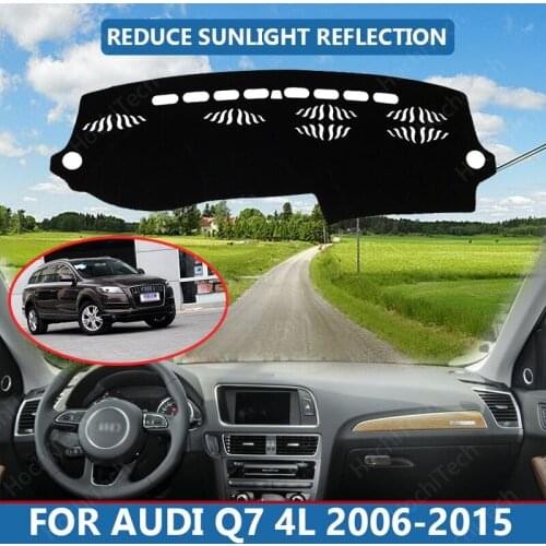 Car Inner Dashboard Cover Capet Cape for Audi Q7 4L 2006-2015 Dashmat Sunshade Pad Cover Dash Mat