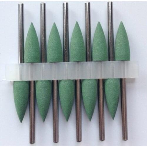 High Quality Dental Lab 10pcs SILICONE Polishers 2.35mm Diamond Polishing Burs