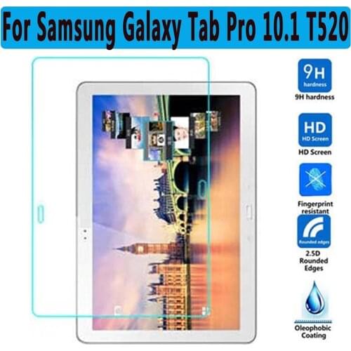 Premium Tempered Glass for Samsung Galaxy Tab Pro 10.1 SM-T520 Screen Protector for Samsung T520 T521 T525 Tablet Protect Film