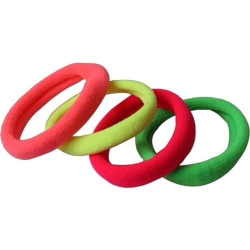 10Pcs Women Elastic Cloth Hair Bands Scrunchie Hair Tie Ring Rope Girls' Ponytail Holder Casual Headwear Accessories Candy Color