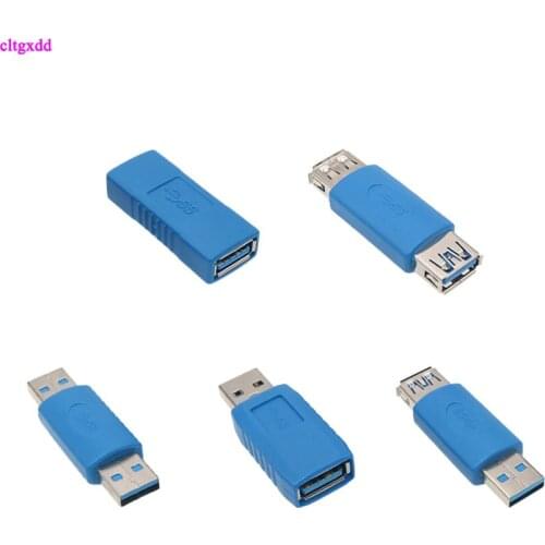 1PCS USB 3.0 Adapter Connector Type A Female to Female Coupler Changer Connector Male to Male Durable for PC Laptop Computer
