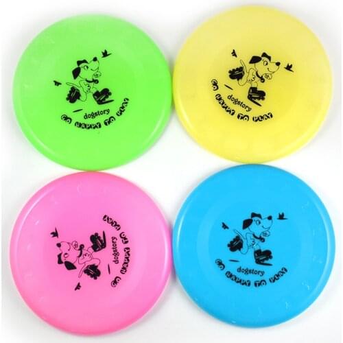 1pcs Plastic Flying Saucer Dog Toy Pet Game Flying Discs Resistant Chew Funny Puppy Training Toy Interactive Partner Pet Shop