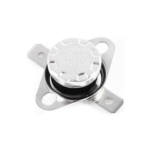 115C NC Temperature Control Switch Thermostat Auto Reset 2-Terminal KSD301 5pcs