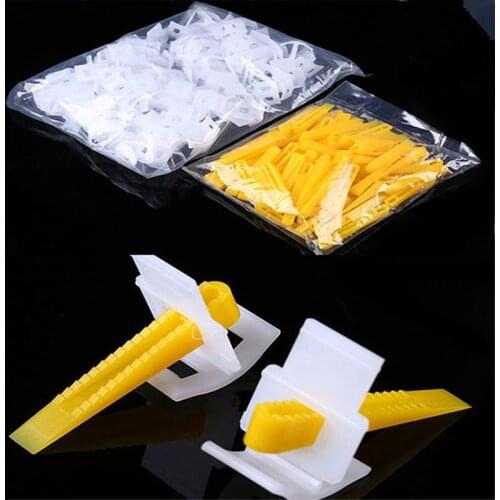 200Pcs special tile leveling system gasket construction tool corner tile floor PE tile grouting construction tools wall tiles