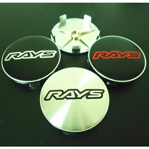 4pcs Rays Volk Racing 68mm Wheel Center Cap Hub Auto Rims Caps Cover Badge Emblem Car Styling Accessories