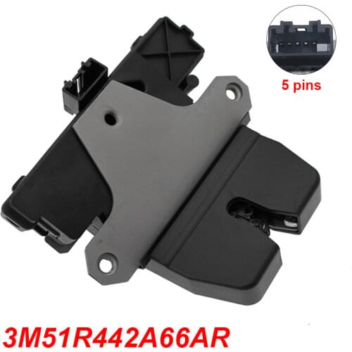 5 PIN 3M51R442A66AR Boot /Tailgate Rear Trunk Lid Lock Latch Central Locking Mechanism For Ford Focus Mondeo MK4 C-Max
