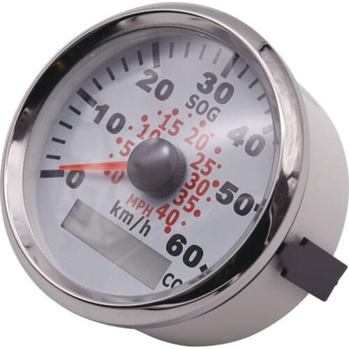 85mm Motorcycle Auto Truck Marine Boat GPS Speedometer Meter 60km/h Speed Gauge auto tachometer 9~32V painel universal moto