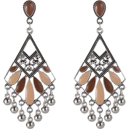 Afghan Bells Water Drop Earrings Indian Jhumka Earring Statement Jewelry Turkish Nepal Mexican Party Gift