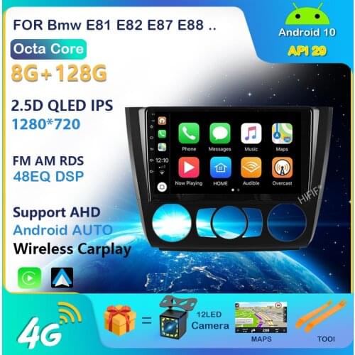 Car Radio for Bmw E81 E82 E87 E88 2004-2012 Multimedia Video DVD Player 6G 128G Android 2 Din Carplay Autoradio Navigation GPS