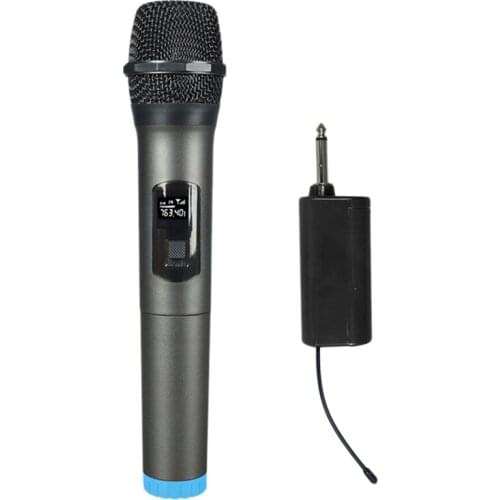 Wireless Microphone With Rechargeable Receiver Handheld Microphone Used For Parties Karaoke Speech 200 Inches