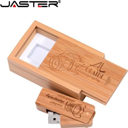 JASTER Wooden USB Flash Drive Square Army Knife Pen drive 64GB 32GB 16G 4GB Wedding Gift Memory stick box Free coustom logo