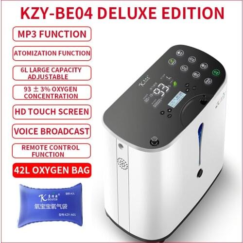 1-6L Oxygen generator oxygen machine small oxygen making machine atomization mute portable negative ion 220V