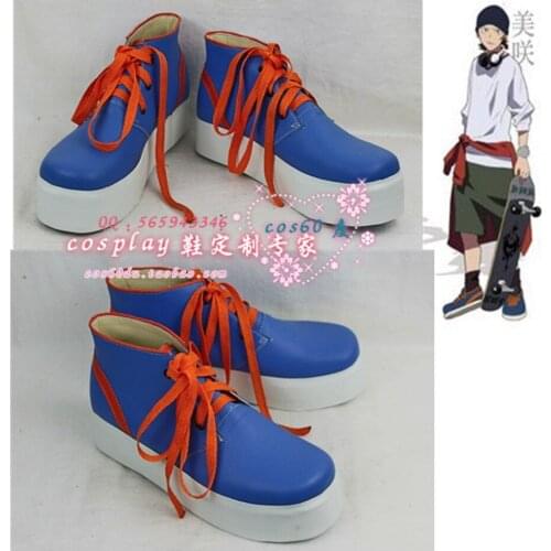 K-project Yata Misaki Blue cosplay shoes S008