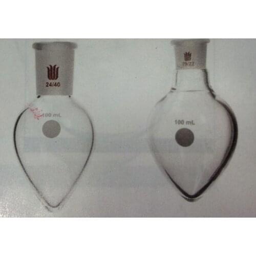 SYNTHWARE Flask, Pear shape, Capacity:200ml, Joint:24/40 F324200L