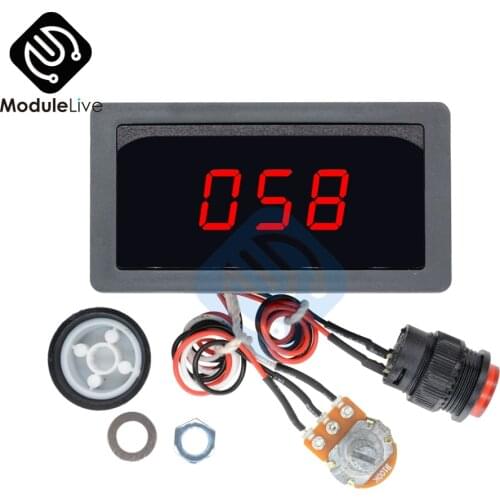 DC Motor Speed Controller Adjustable 6V-30V 12V 24V MAX 8A 16kHz PWM Variable Regulator CV Governor Switch Digital Display LED