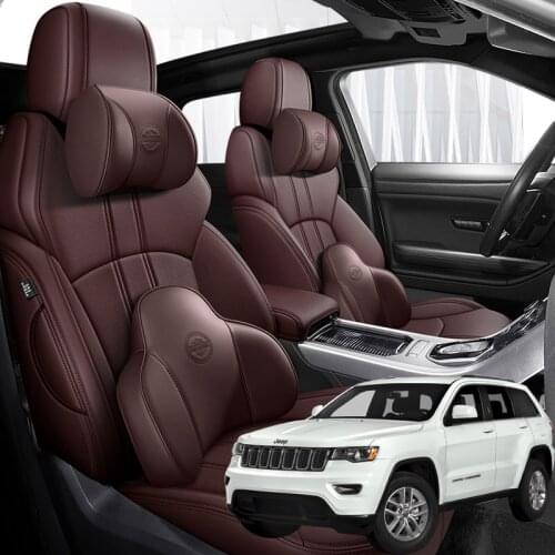 Leather Car seat covers For Jeep Grand Cherokee 2007 2008 2009 2010 2011 2012 2013 2014 2015 2016 2017 accessories