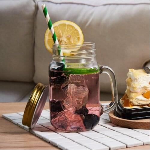 Lemon Juice Drink Glass Water Cup With Lid Rooster Cup Drink Cup Large Capacity