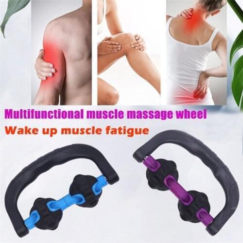 Multi-function hand-held massage roller Muscle relaxation massager Yoga fitness relaxation muscle equipment