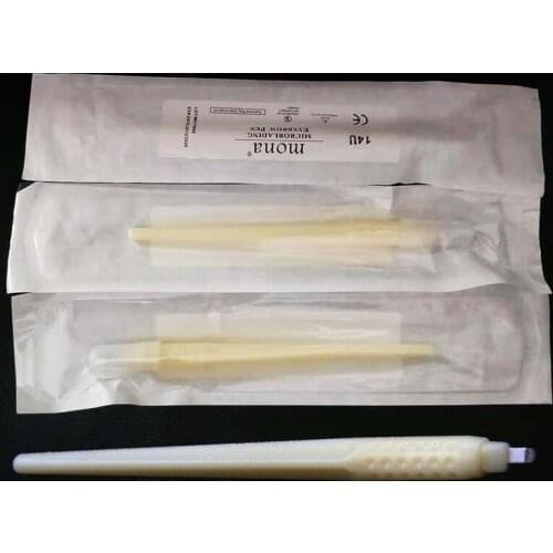 Kit 10 Canetas Tebori Micropigmentacao Descartavel 7/9/11/12/12u/14u/18u Flex Disposible Handmade Pen