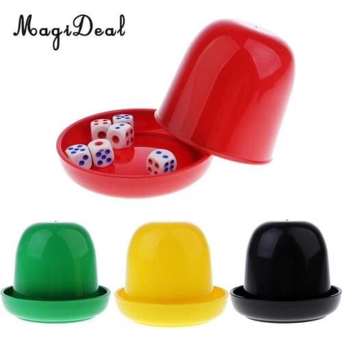 Bar KTV Dice Guessing Game Set Dice Cup Shaker With 6pcs Digital Dice -4 Color for Outdoor Dungeons and Dragons Table Games