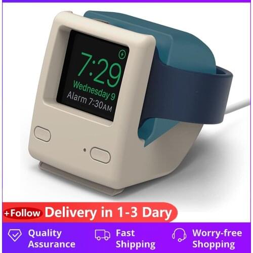 Rero Computer Style Charger Dock Charging Stand for Apple Watch IWatch Series 5/4/3/2/1, Support Night Stand Mode