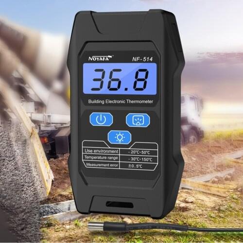 NF-514 Portable Building Electronic Temperature Tester High Accurancy LCD Display Temperature Measuring Instrument