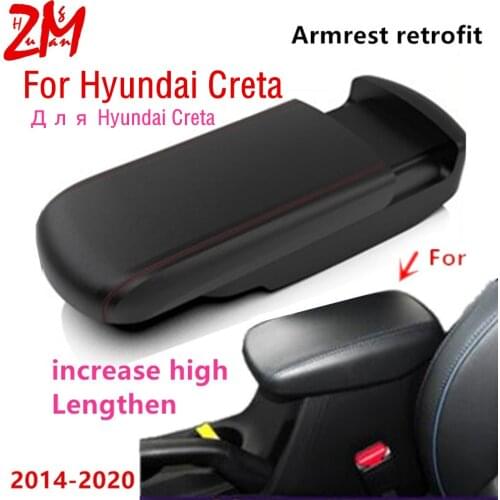 For Hyundai Creta Armrest box Creta IX25 X35 2014-2020 lengthen heighten Lossless retrofit support decoration car accessories