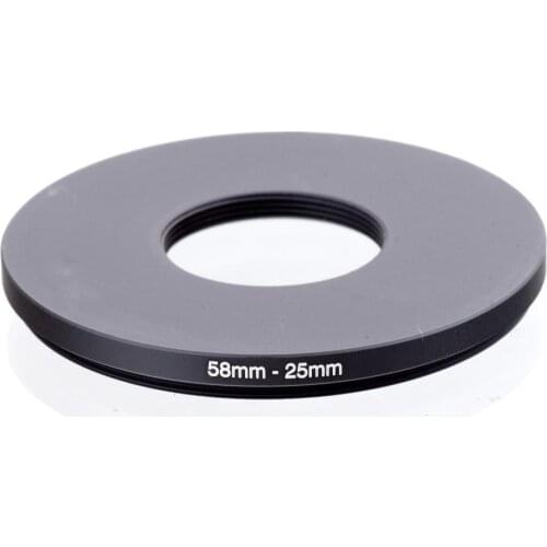 RISE(UK) 58mm-25mm 58-25mm 58 to 25 Step down Ring Filter Adapter black