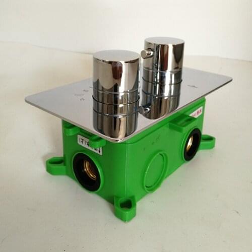 Thermostatic Bathroom Mixer Accessories Shower Valve 2/3 Jets Chrome Surface Concealed Faucet Treatment Auto-Thermostat Control