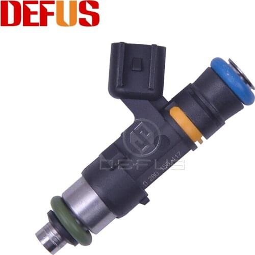 DEFUS 2x 1000CC Fuel Injector 0280158117 With Plugs EV14 E85 For Audi A4 TT Golf Passat 1.8T 5.7L 0 280 158 117 01-05 Nozzle