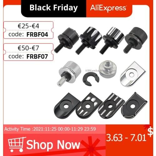 Rear Fender Seat Bolt Screw Nut Tab Cover For Harley Touring Road King Street Glide Softail Dyna Sportster XL Street Bob 96-19