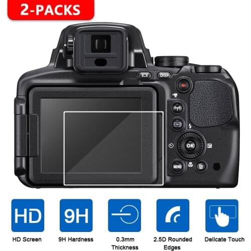 2Pcs Tempered Glass Screen Protector for Nikon B500 B700 P900 P900s P610 P600 J5 J4 V3 A1000 A900 A300 A100 A10 P7800 P1000 P530