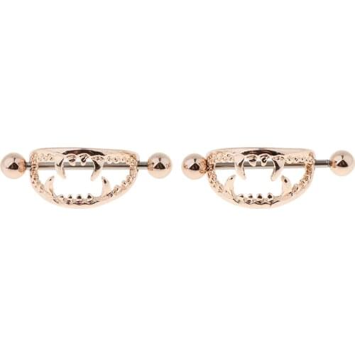 1Pair Piercing Body Nipple Rings Nipple Barbell Body Jewelry