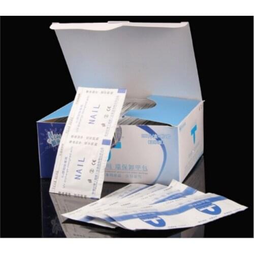 200Pcs Aluminium Foil Nail Art Soak Off Acrylic Gel Polish Nail Removal Wraps Remover Makeup Tool 50sets