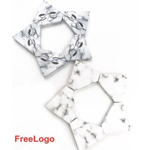 Diamond marble wholesale eyelash packaging box lash boxes packaging cils 3d mink lashes diamond case with tray in bulk