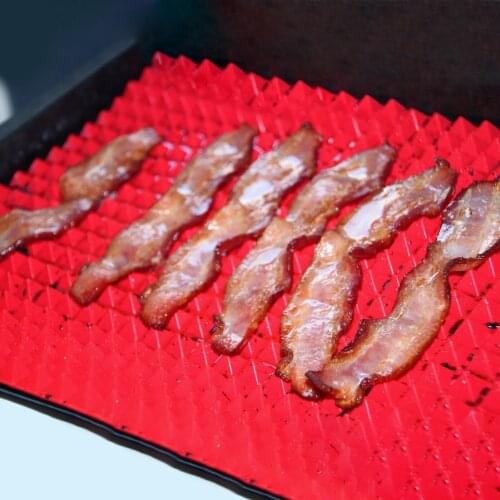 Non Stick Silicone Baking Mat Pyramid Cooking Fat Reducing Sheet Food-grade Silicone Dishwasher microwave oven safe Fat Reducing