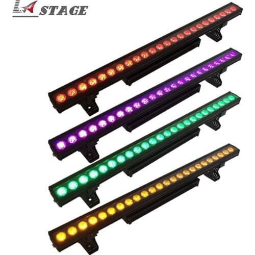 Free shipping 4pcs/lot 24x15w 5in1 RGBWA Led Wall Washer IP65 Outdoor Lighting Projecteur Led Garden Building Bridge Landscape