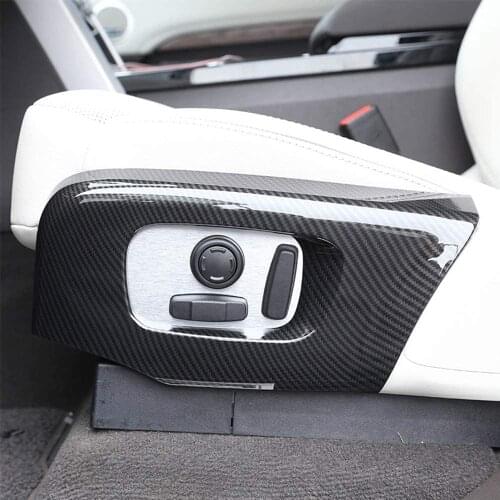 ABS Seat Side Cover Frame Trim Cover For Land Rover Range Rover RR Velar Sport 2018 Discovery 5 L462 LR5 2017-2018 Carbon Fiber
