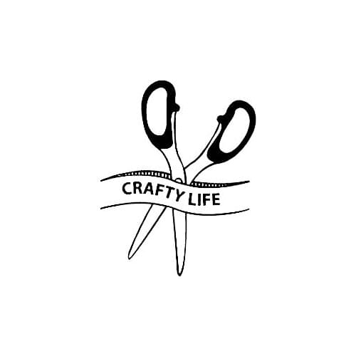 Crafty Life Text Car Decal Stickers Art Pattern Bumper Craft Sticker Rear windshield Salon Decals Waterproof L445