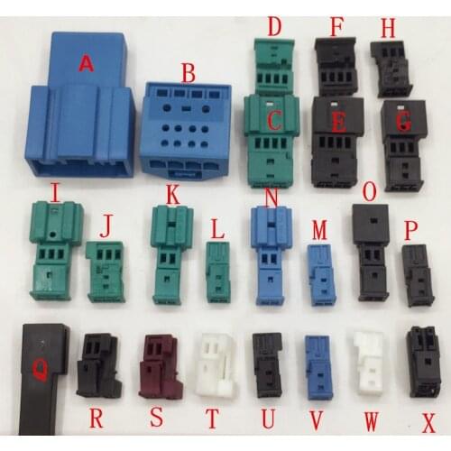 For Mercedes-Benz BMW tweeter connector 2p3 pin 4 hole core low-tune trumpet door light atmosphere lamp male female plug shell