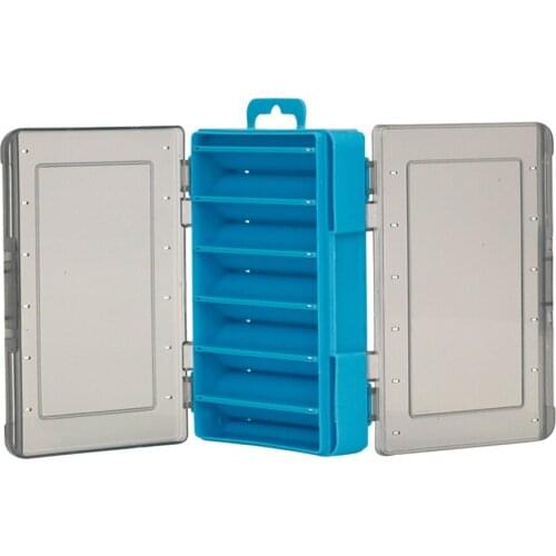 Double Sided Fishing Tackles Box Squid Box With Divider Line Baits Hook Storage Case Holder Compartments Fishing Lures Supply